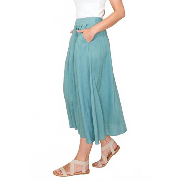 NEW STACCATO ayla skirt in jade - Picture 4 of 5